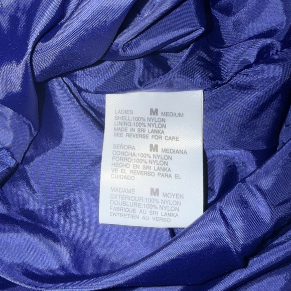 Vintage Retro Athletic Works Navy and Red Track Windbreaker Jacket - Picture 7 of 7